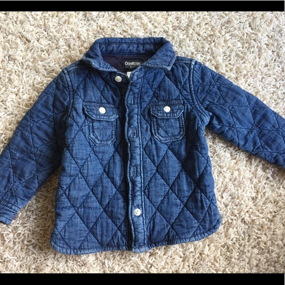 OshKosh B'gosh Other - Oshkosh Denim Puffed Sewn Button Down Jacket